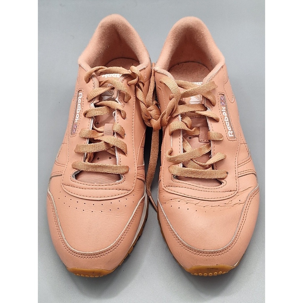 Reebok Womens Athletic Shoes GY6811 Classic Leather Canyon Coral Melon Size 10.5